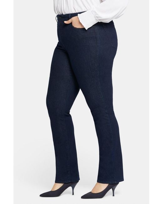NYDJ Blue Marilyn Straight Jeans