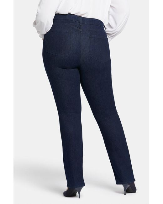 NYDJ Blue Marilyn Straight Jeans