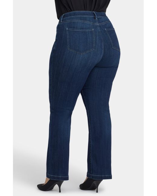 NYDJ Blue Teresa Wide Leg Jeans
