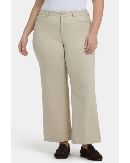 NYDJ Red Teresa Wide Leg Ankle Jeans