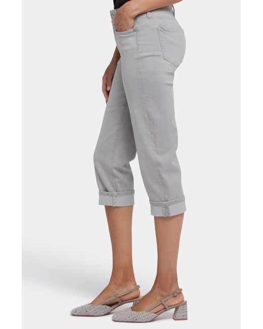 NYDJ Multicolor Marilyn Straight Crop Jeans In Grenada Mist
