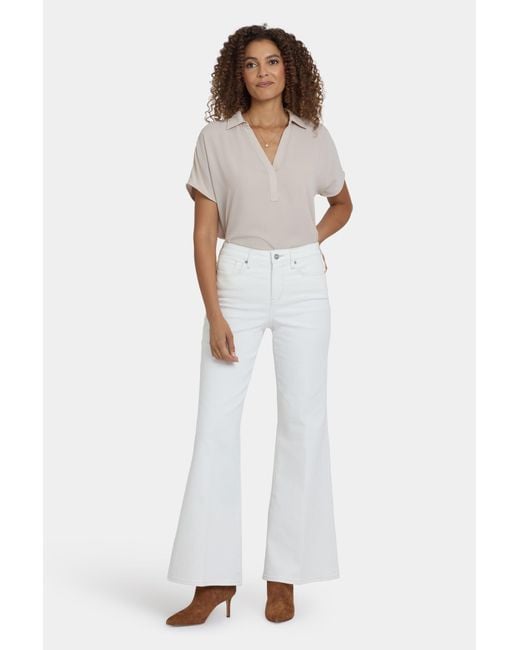NYDJ Mia Palazzo Jean In Winter White