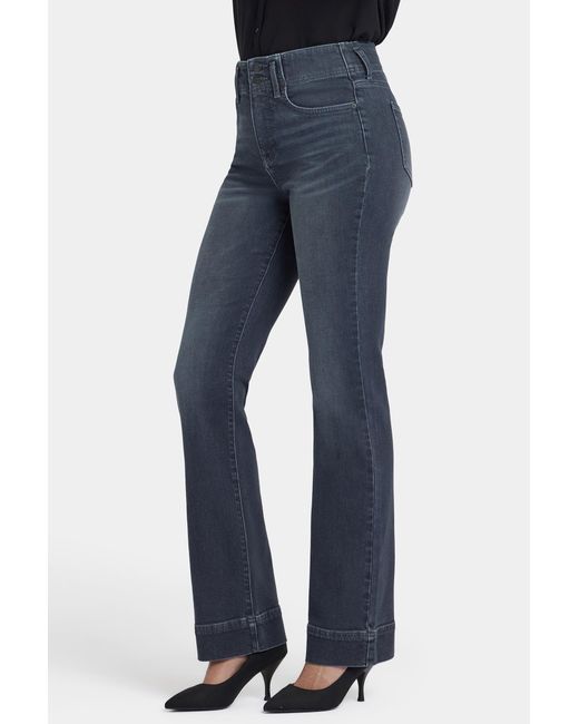 NYDJ Blue Barbara Bootcut Jeans In Graphite Hill