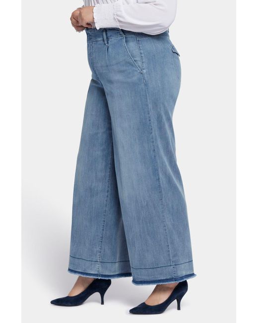 Nydj wide leg trouser jeans sale