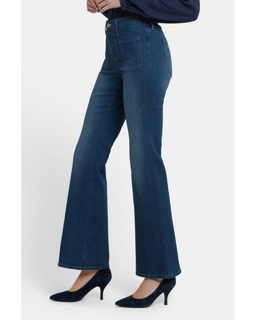 NYDJ Women's Blue Ava Flared Jeans In Hugo Rain