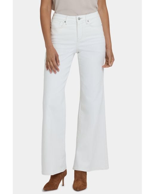 NYDJ Mia Palazzo Jean In Winter White
