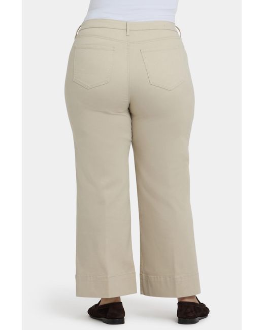 NYDJ Red Teresa Wide Leg Ankle Jeans