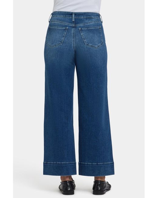 NYDJ Teresa Wide Leg Ankle Jeans In Opera Blue