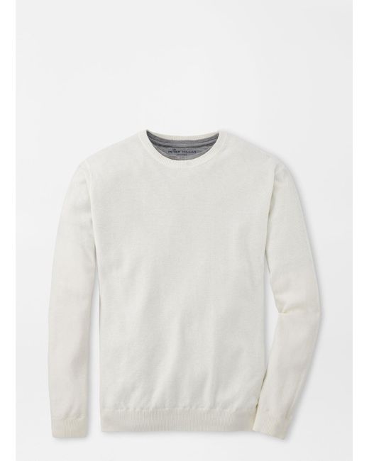Peter Millar Derby Diamond Stitch Crew in White for Men Lyst