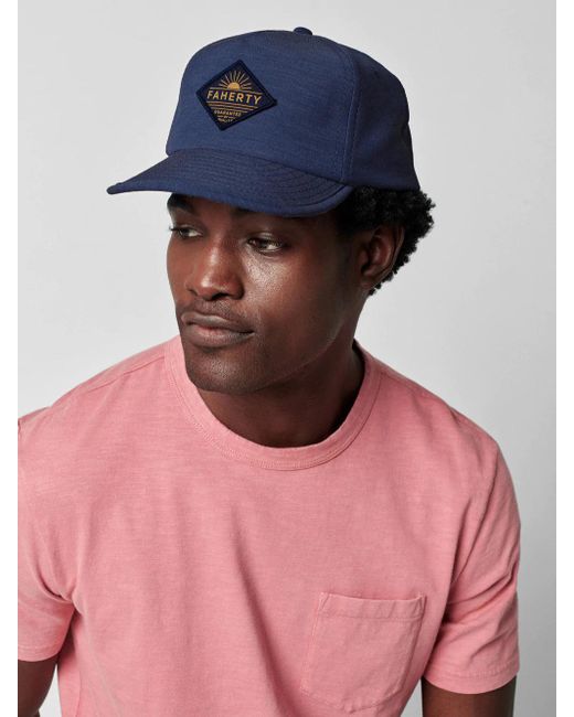 Faherty Synthetic All Day Hat in Navy (Blue) for Men Lyst