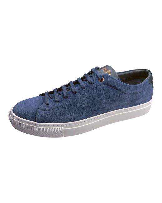 Good Man Brand Edge Lo Premium Suede Sneaker in Navy Suede (Blue) for ...