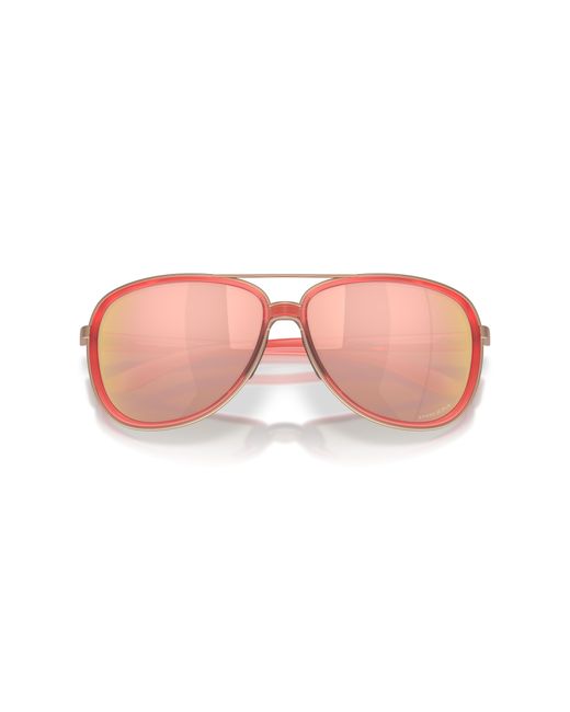 Oakley Black Split Time Sunglasses - Color: Matte Translucent Peach