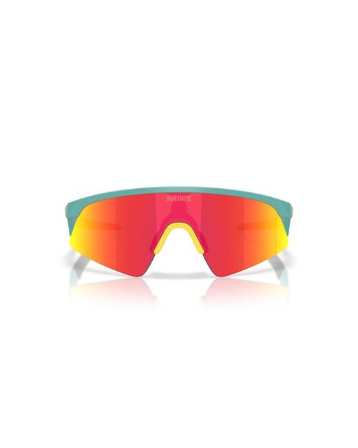 Oakley Black X Fortnitetm Fishstick Resistor Sweep (youth Fit) Sunglasses - Color: Matte Pacific for men