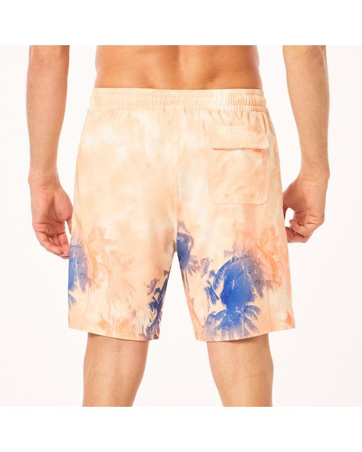 Oakley Pink Canary Palms Rc 18 Beachshort - Color: Orange for men