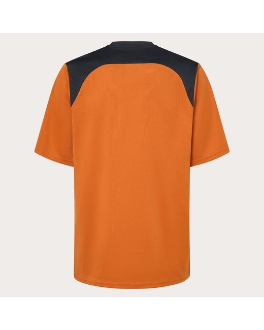 Oakley Orange Free Ride Ss Jersey for men