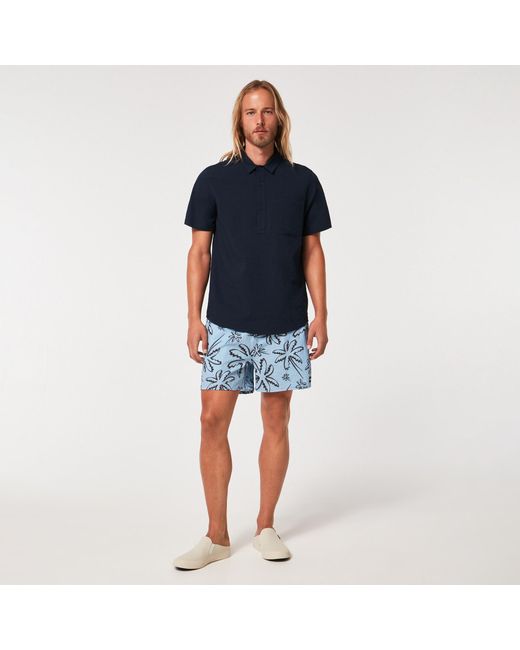 Oakley Blue Porto Rc Ss Button Down - Color: Fathom for men