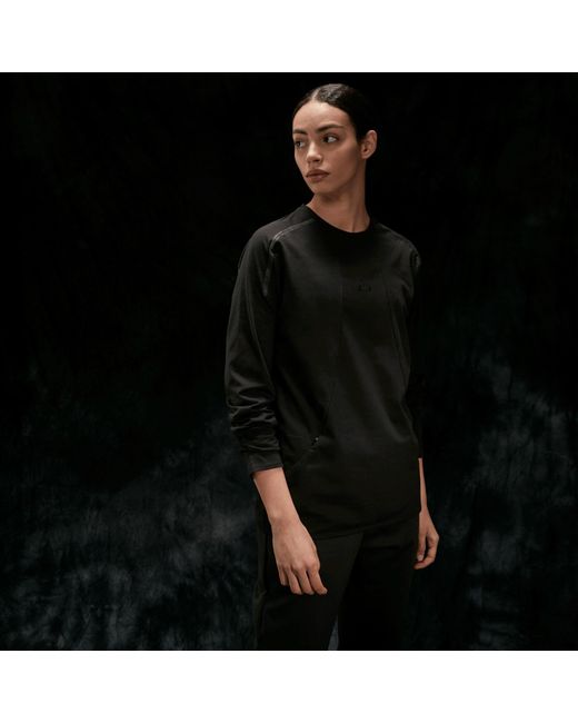 Oakley Definition Premium Cotton Pocket Tee Ls - Color: Black