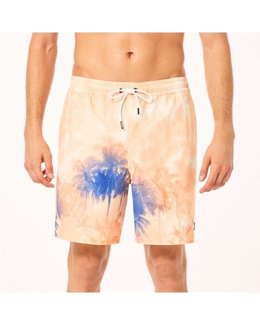 Oakley Pink Canary Palms Rc 18 Beachshort - Color: Orange for men