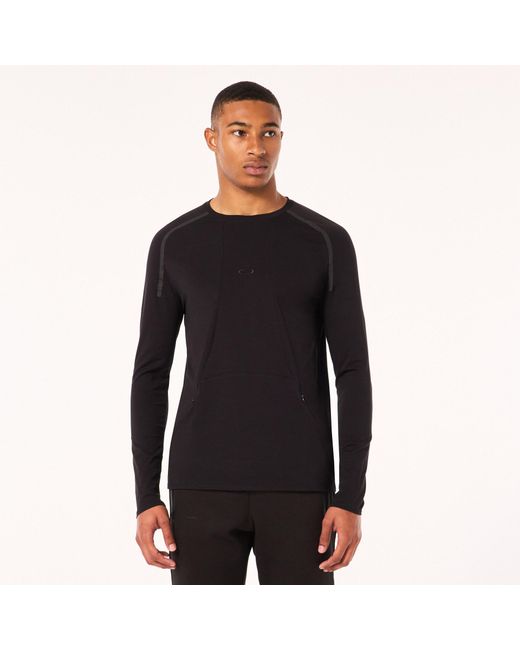 Oakley Definition Premium Cotton Pocket Tee Ls - Color: Black