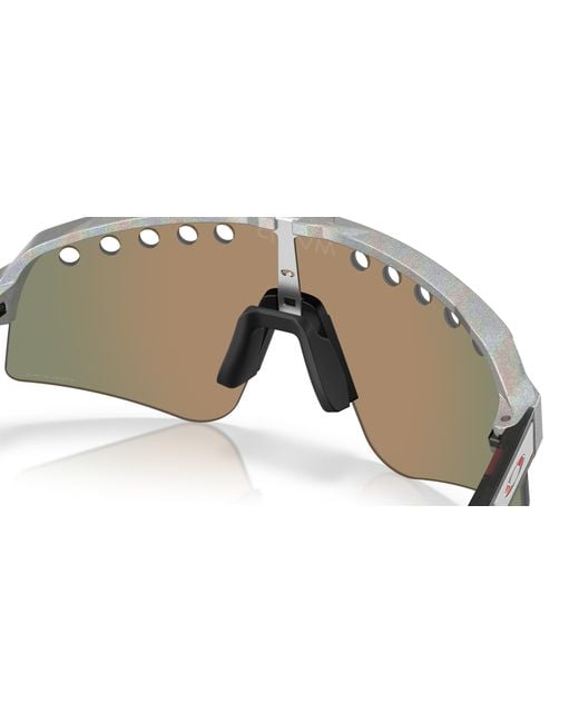 Oakley Red Mathieu Van Der Poel Signature Series Sutro Lite Sweep Sunglasses - Color: Space Dust for men