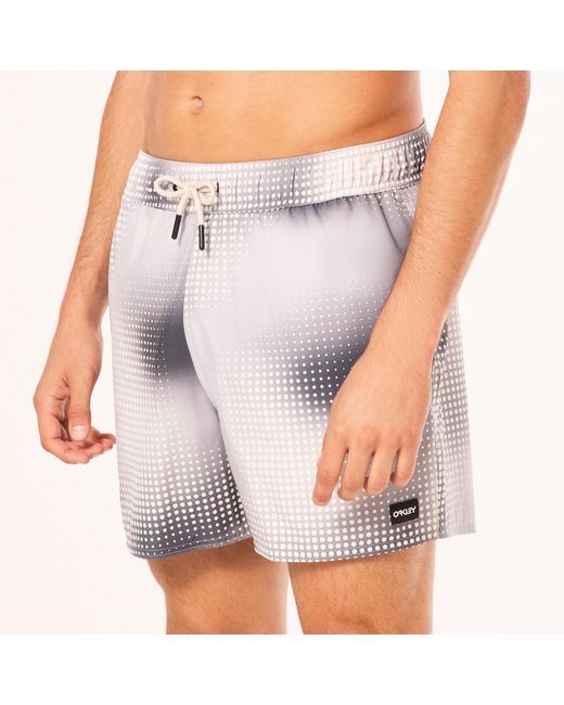 Oakley Pink Sand Pixel Rc 16 Beachshort - Color: Gray for men