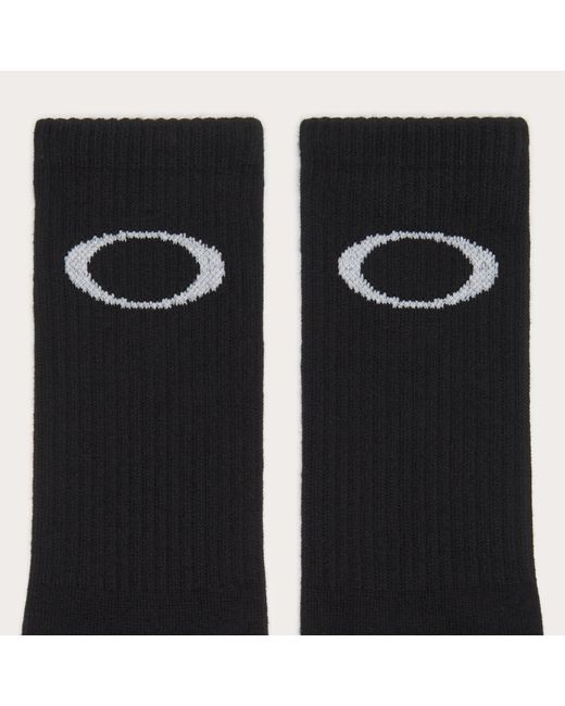 Oakley Black Ellipse Crew Sock for men