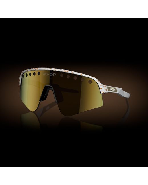 Oakley Black Mathieu Van Der Poel Signature Series Sutro Lite Sweep Sunglasses - Color: Gold/red for men