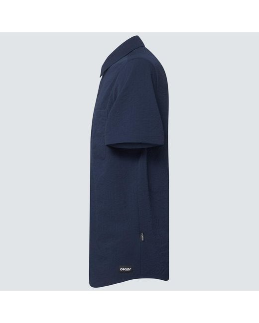 Oakley Blue Porto Rc Ss Button Down - Color: Fathom for men