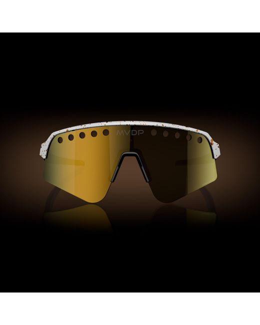 Oakley Black Mathieu Van Der Poel Signature Series Sutro Lite Sweep Sunglasses - Color: Gold/red for men