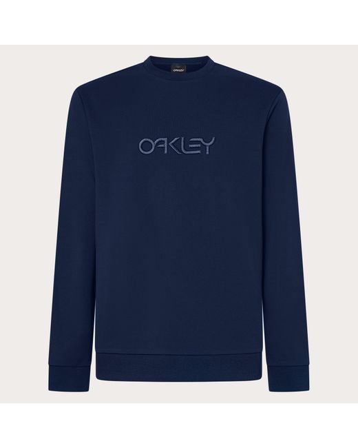 Oakley Blue Embroidered B1B Crew Sweatshirt for men
