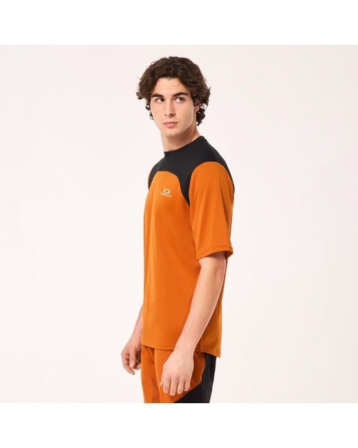 Oakley Orange Free Ride Ss Jersey for men