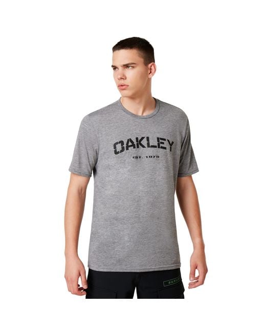 Oakley Gray Si Indoc Tee for men