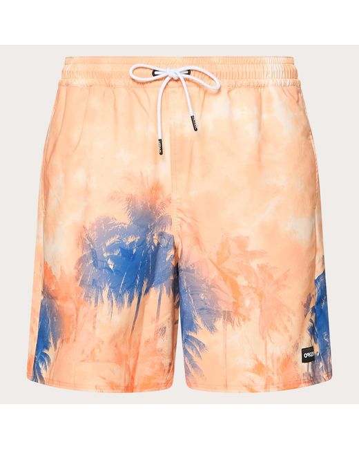 Oakley Pink Canary Palms Rc 18 Beachshort - Color: Orange for men