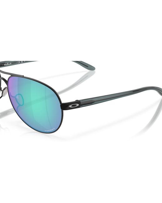 Oakley Blue Oo4079 Feedback Aviator Sunglasses