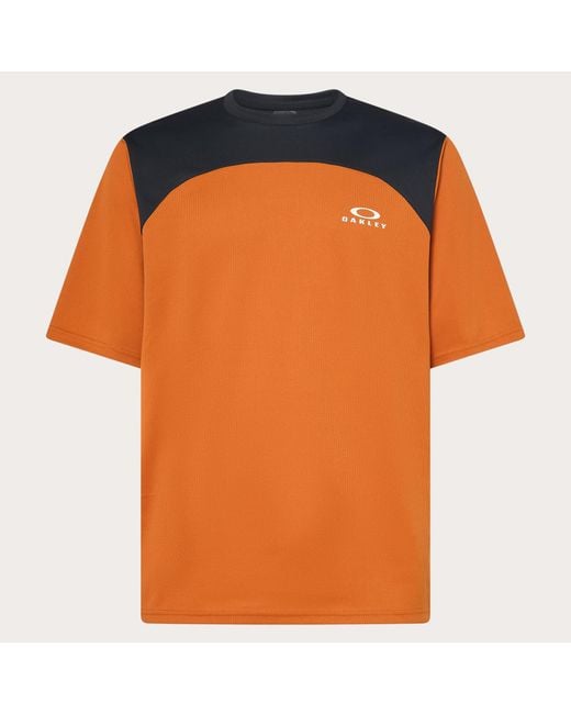 Oakley Orange Free Ride Ss Jersey for men
