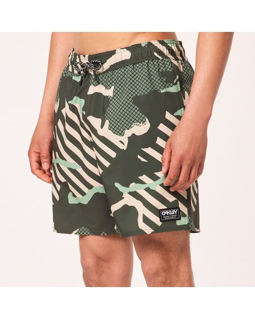 Oakley Green Grip Camo Rc 18" Beachshort for men