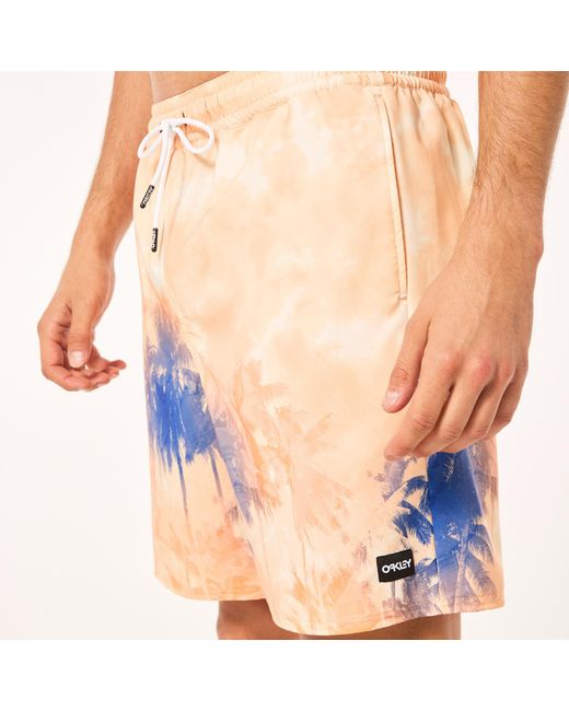 Oakley Pink Canary Palms Rc 18 Beachshort - Color: Orange for men