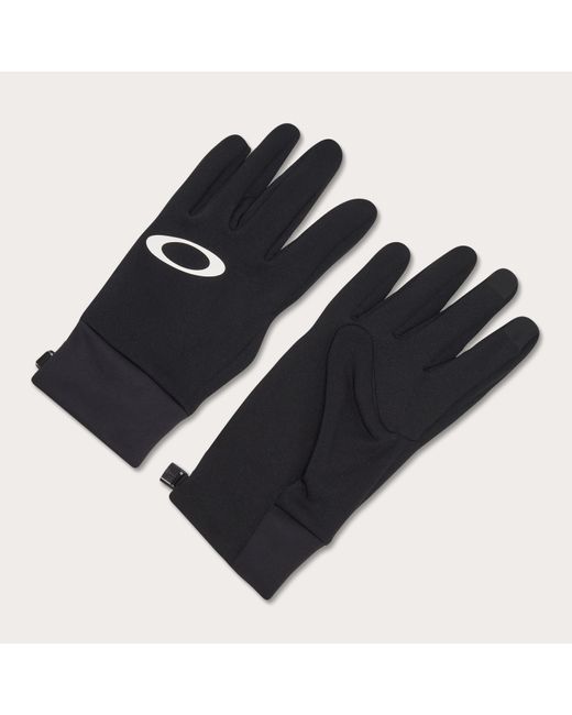 Oakley Black Latitude Fleece Gloves for men