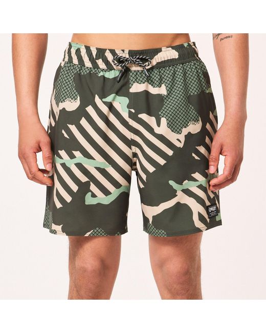 Oakley Green Grip Camo Rc 18" Beachshort for men