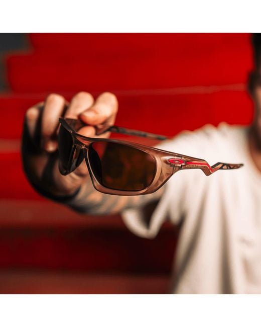 Oakley Black Lateralis Fabio Quartararo Signature Series Sunglasses - Color: Matte Sepia for men