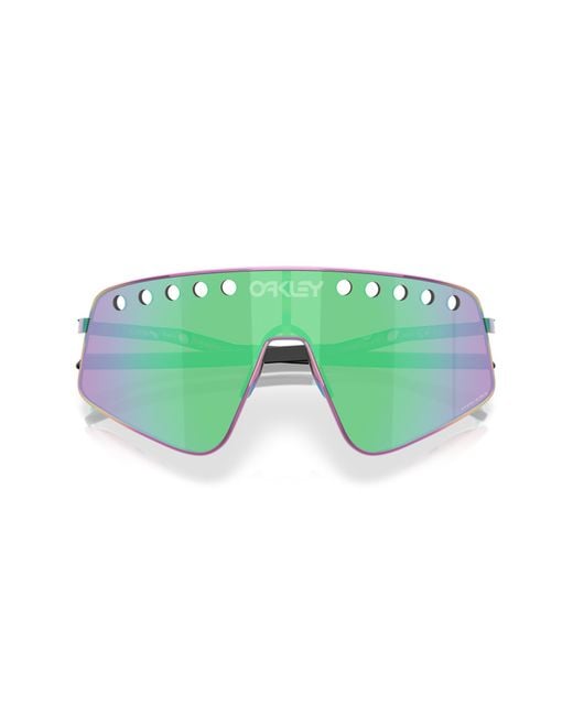 Oakley Green Sutrotm Ti Sweep Sunglasses - Color: Polished Oil Slick