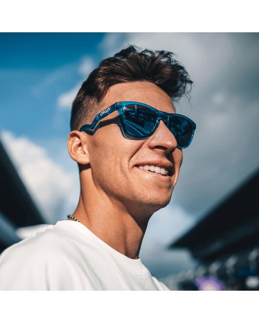 Oakley Frogskinstm Hybrid Fabio Quartararo Signature Series Sunglasses - Color: Blue for men