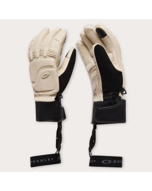 Oakley Black Peak Leather Gloves for men