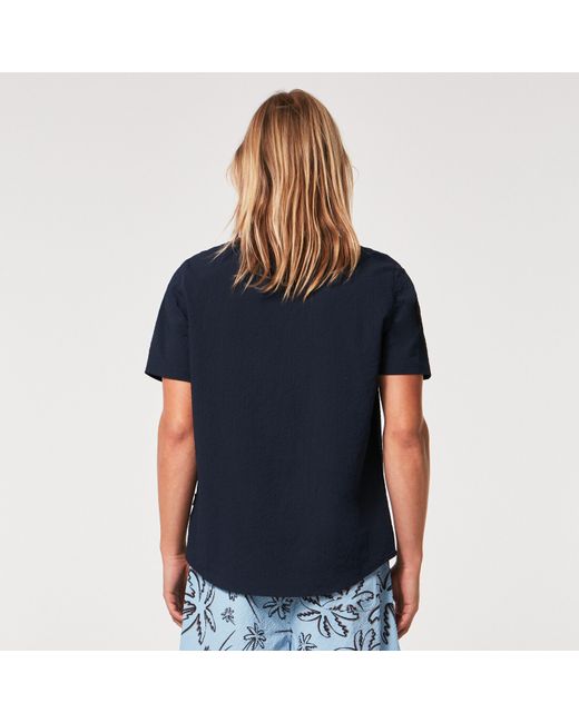 Oakley Blue Porto Rc Ss Button Down - Color: Fathom for men