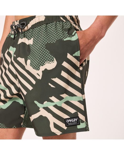 Oakley Green Grip Camo Rc 18" Beachshort for men