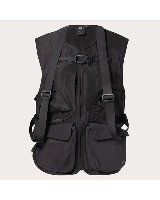 Oakley Black Versatile Multi-Pocket Latitude Flex Vest for men