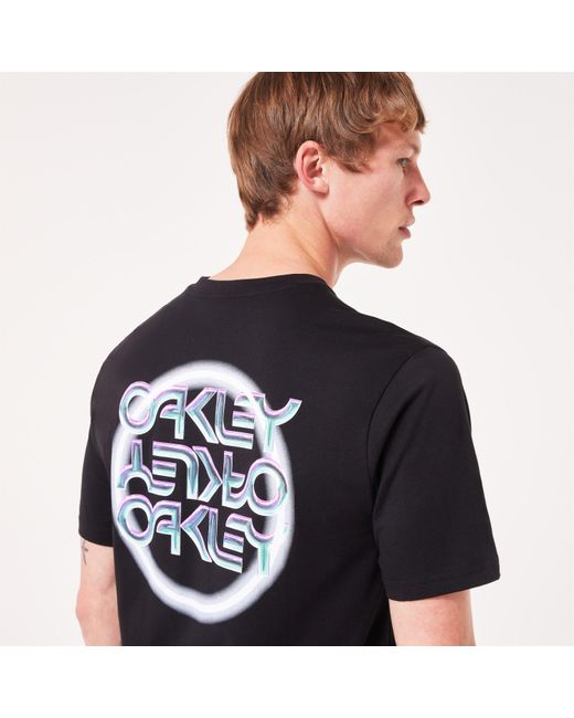Oakley Blue Mtl Ringed B1B Tee for men