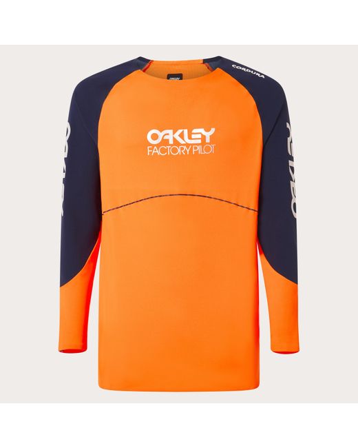 Oakley Orange Maven Scrub Ls Jersey for men