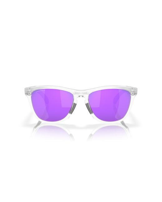 Oakley Purple Oo9284a Frogskins Range Low Bridge Fit Round Sunglasses