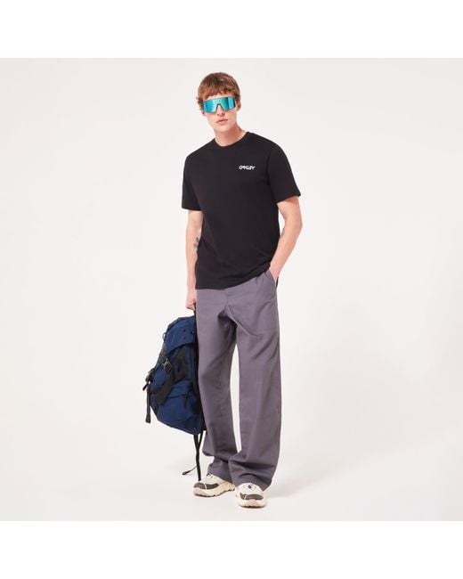 Oakley Blue Mtl Ringed B1B Tee for men